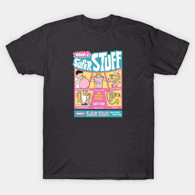 Super Stuff - Wham-o Comic Ad T-Shirt by Chewbaccadoll